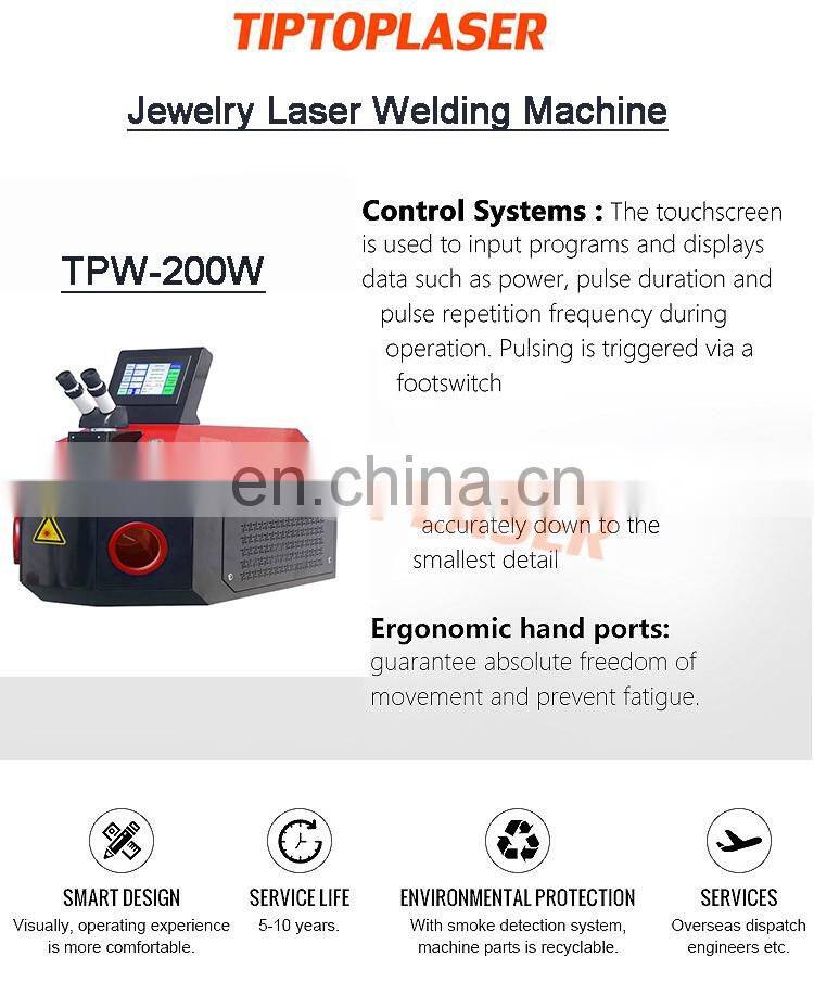 Cheap 200W Table Top Dental YAG Industry Laser Welding Machine for Gold Silver Metal Jewelry for Goldsmith