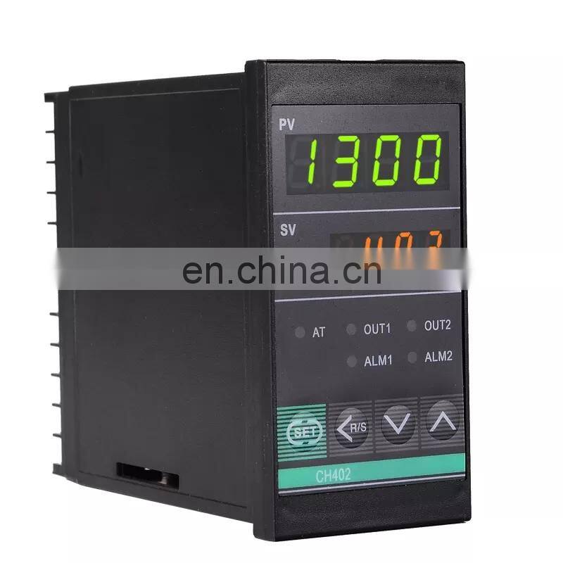 Oven Thermostat Digital Temperature Regulator PID Temperature Controller CH402 SSR Relay Dual Output Vertical 48*96mm