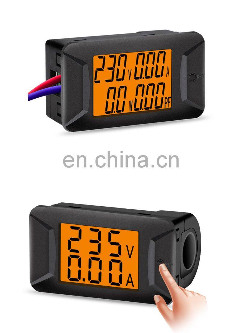 100A 220VAC 380VAC Power Meter Digital Voltmeter Ammeter Watt Meter Voltage Current Power Monitor electric Tester Volt 40-440V
