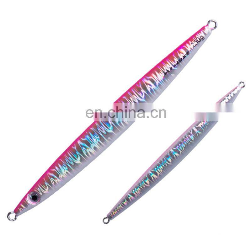 135mm 100g 3D Lure Eyes Laser Luminous Jigging Lure Trolling Metal Jigs Fast Jigs