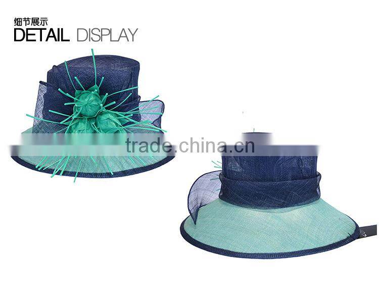 New Design Women's Fancy Sinamay Church Hat Hot Sale
