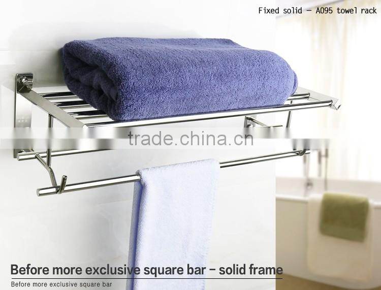 WESDA Houseware good quality stainless steel and glass bathroom shelf