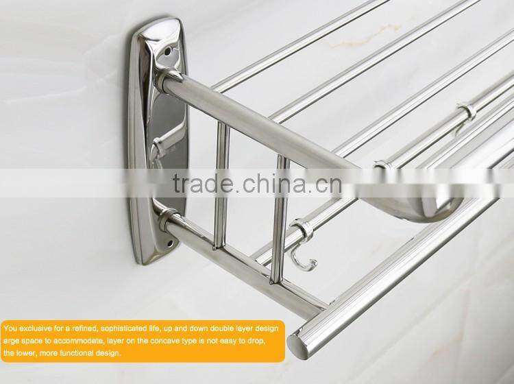 WESDA stainless steel bathroom hang towel rack hanging shower rack
