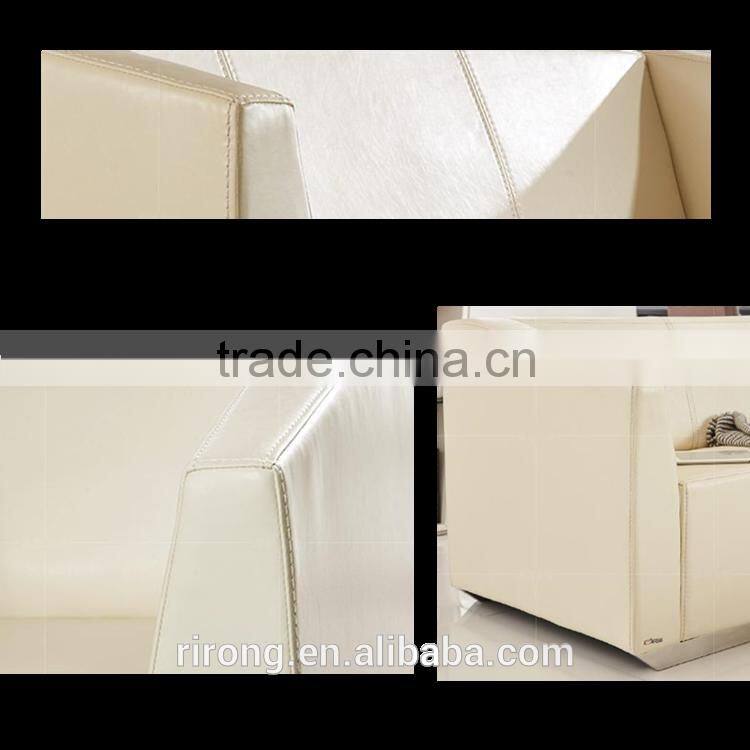 Top oil wax leather 1+1+3 executive office sofa