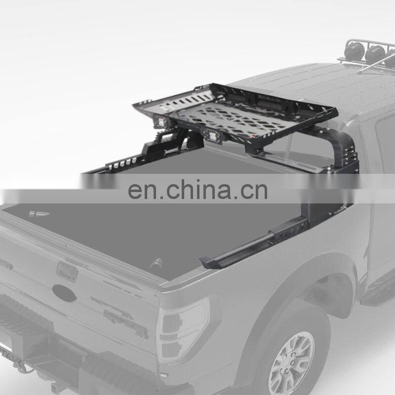 Runde New anti-rolling Pickup Truck Universal Gantry Stainless Steel Anti-Rolling Rack For Hilux For Ranger BT50 F150