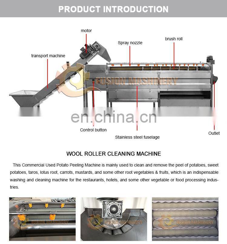 Customized Fruit Cleaning Washing Machine Vegetable And Fruit Bubble Cleaning Drying Machine Sweet Potato Strawberry Washing
