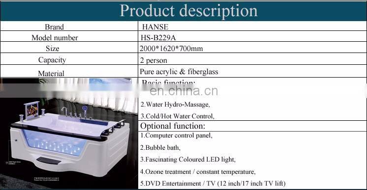 cheap acrylic glass whirlpool bathtub poland