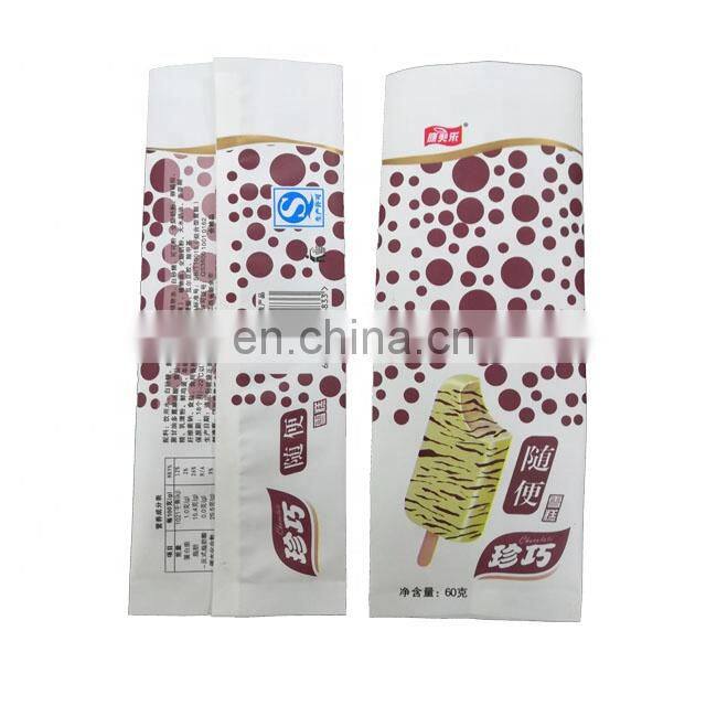 Manufacturer ice cream packaging plastic popsicle packaging bag