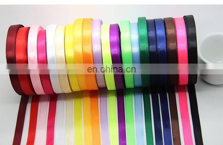 1cm 25Yards/Roll Grosgrain Satin Ribbons for Wedding Christmas Party Decorations DIY Bow Craft Ribbons