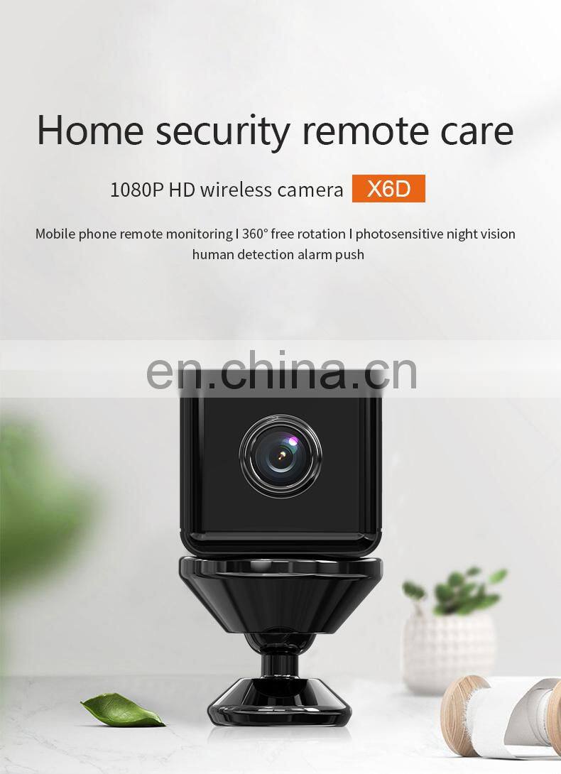 Dropshipping X6D Mini Camera HD 720P/1080P Wireless mini Night Vision Camcorder Motion Micro