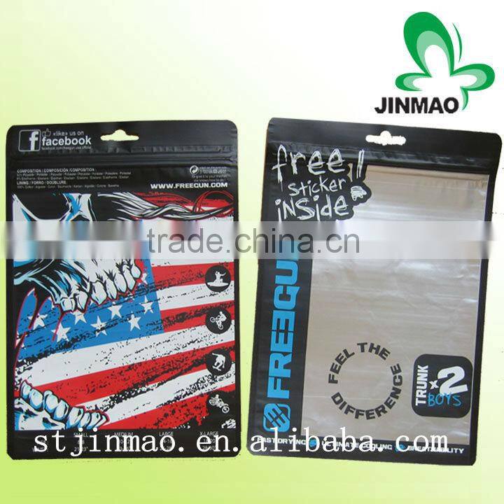 Plastic zip lock bags with custom printed for packaging
