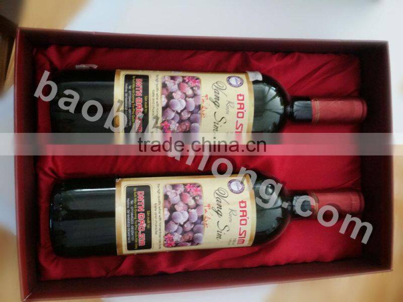 Luxury Wine Gift Carton Box / Vietnamese Sim Wine