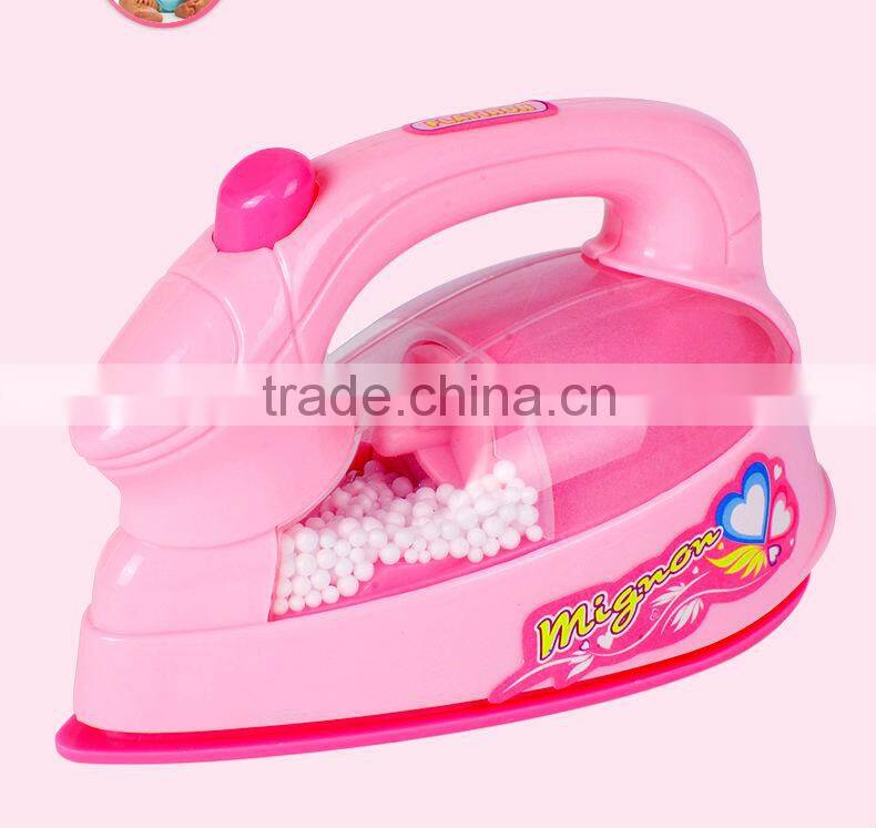 Hot selling mini kids home appliances Furniture toy playing house toy mini appliances toys electric iron with light