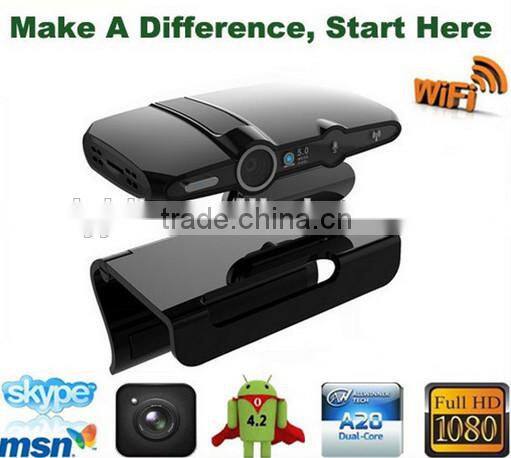 OEM logo 5.0mp camera 1080p full hd smart box tv skype