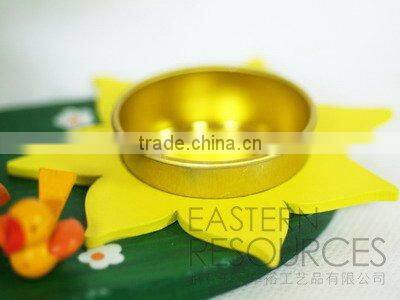 Easter Rabbit Tealight Holder - Wooden Easter Decoration