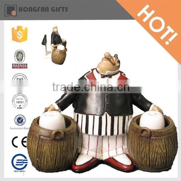 2015 new product kitchen ware decoration resin chef