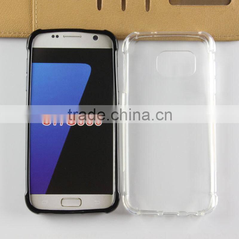 clear Transparent soft tpu anticollision dust control cell phone case for Samsung Galaxy S7 G930 skin