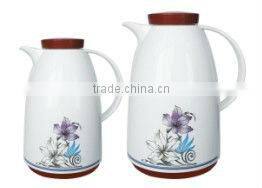 0.5L+1.0L Plastic Vacuum Thermos FLask with FLower (V-H10410T)