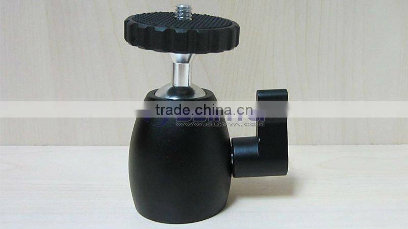 1/4'' Hot Shoe Mount Stand adapter Mini All-Metal Ball Head for Monopod Tripod Light Stand