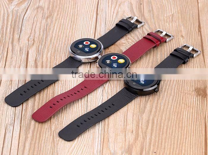 D360 round watch with touch display and heart rate men watch