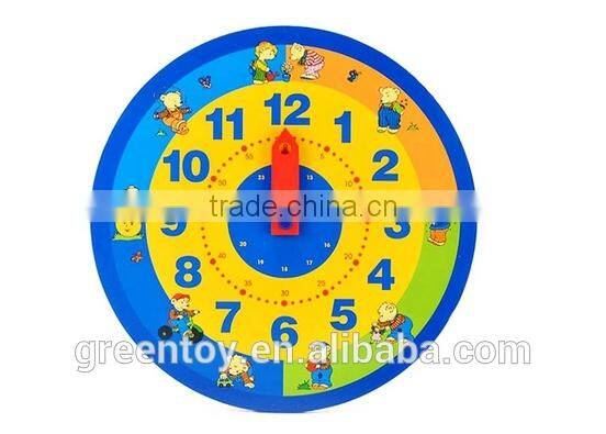 Wooden clock babyToys digital clock