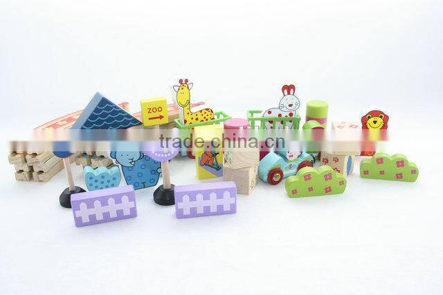 Wooden toys farm track train set,wooden railway tracks