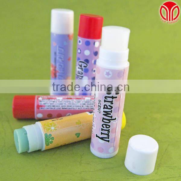 Cosmetic Lip Balm packaging w Key Chain Hold 4 g chapstick Tube