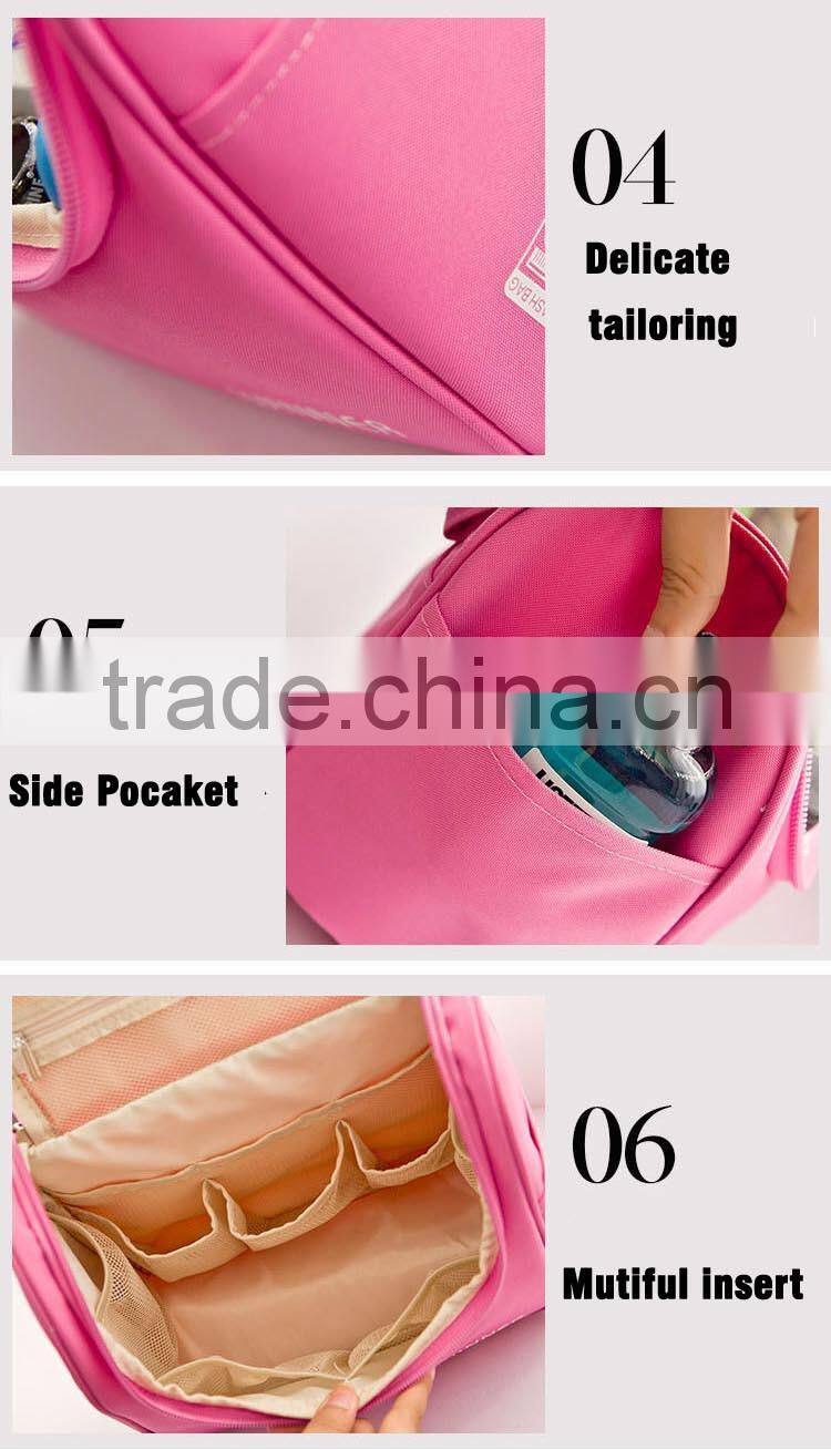 2016 Wholesale Promotional Hanging Custom Travel Cosmetic Toiletry Pouch Bag