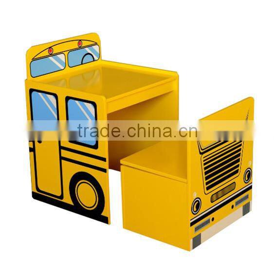 2014 New Design and popular Cartoon Wood nursery table and chair