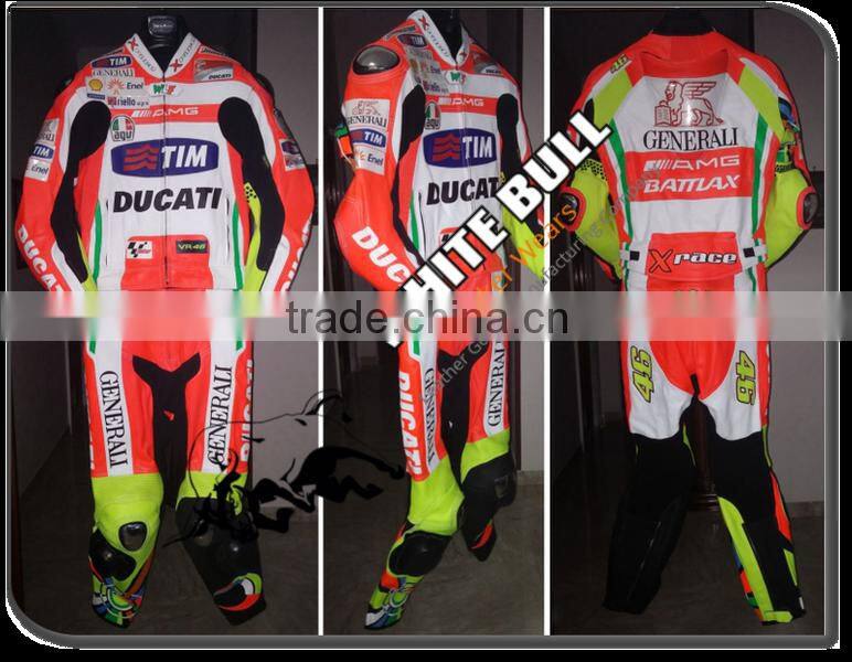 Professional leather motorbike Racing suits/motorcycle leather suit/ replica leather racing suit/WB-MS403