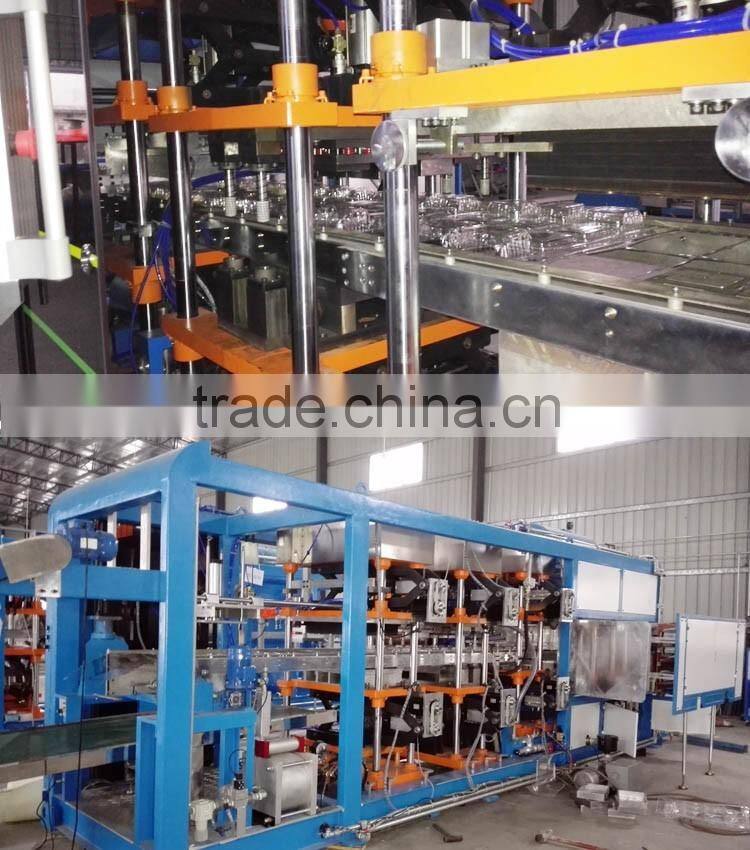 hydraulic automatic plastic cake tray forming machine