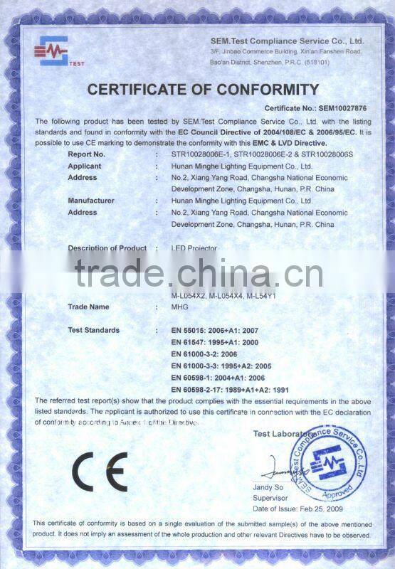 49*3w outdoor led projector light