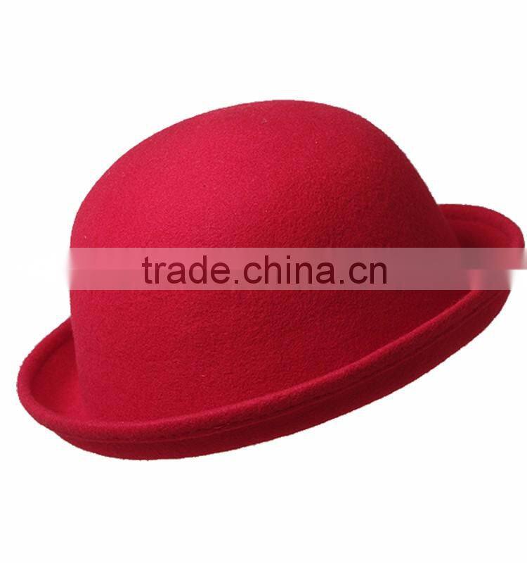 Family Wool Felt Bowler Hat Wholesale Hats For Women