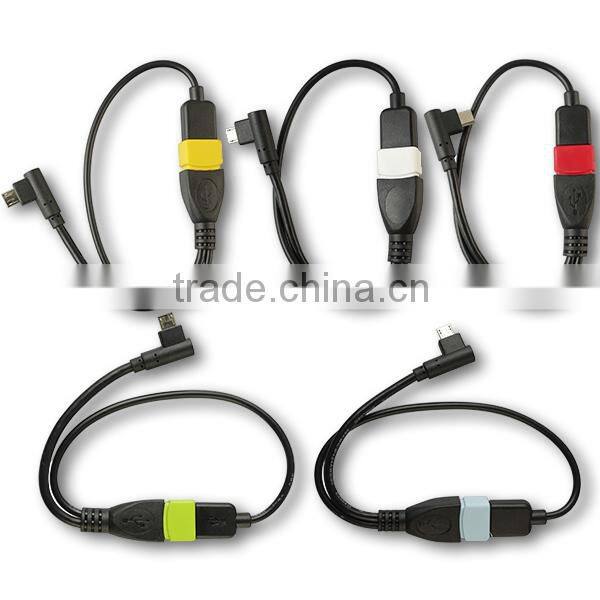 90-Degree micro usb male to female otg adapter