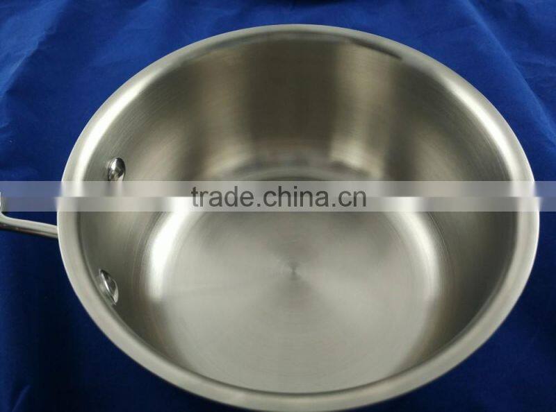 Polished Stainless Steel Triply Induction Cookware Set Dinner Set Cooking Pot and Pan