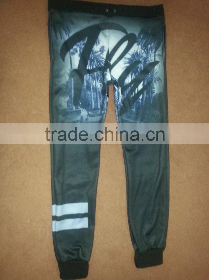 Sublimation Custom Quality Slim Fit Jogger_ Wholesale Cotton Polyester Full Length Slim Fit Sublimation Jogger