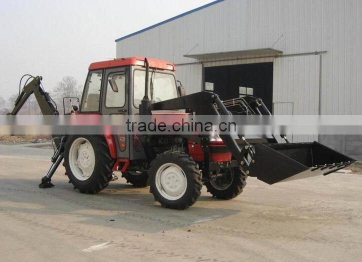 Good quality Taishan 4x4 cheap compact tractor with loader and backhoe