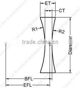H-K9L Bi-convex lens
