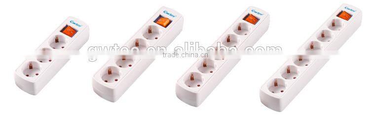 3/4/5/6 ways EU Electrical Switch Sockets, Customized German Socket