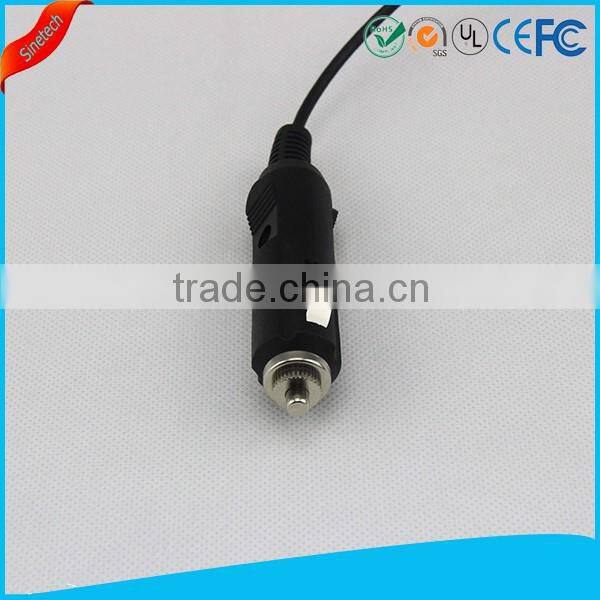 12V to 12V dc to dc car charger with cigarette lighter plug
