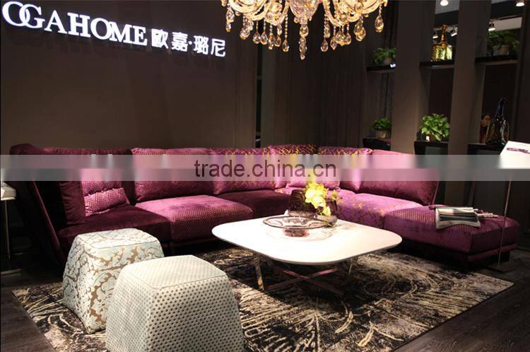 S271 Living Room Fabric Small Ottoman