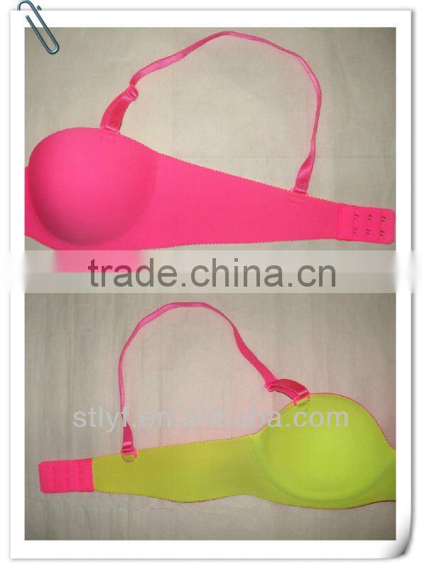 underwear woman new one piece sexy bra with neon color
