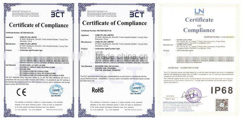 Professional CE RoHS certificated blue white green LED fishing light