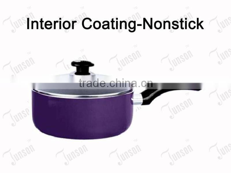 14cm Marble Coated Aluminum Sauce Pan/Induction Cookware Sauce Pot with Lid