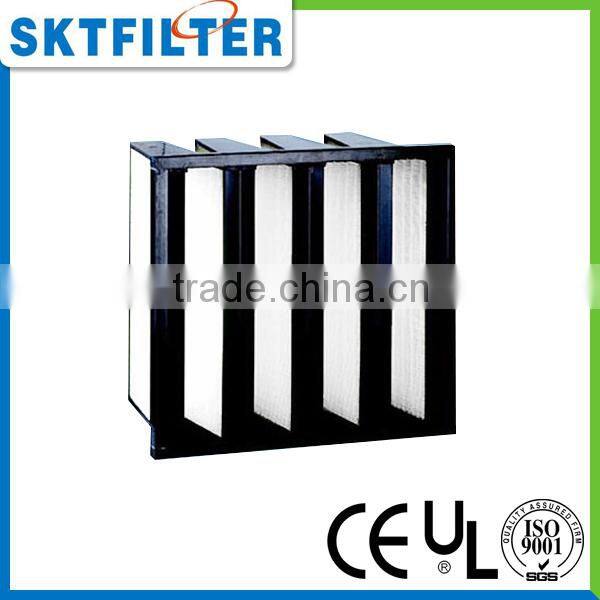 F8 PLASTIC frame V-BANK medium pocket filters