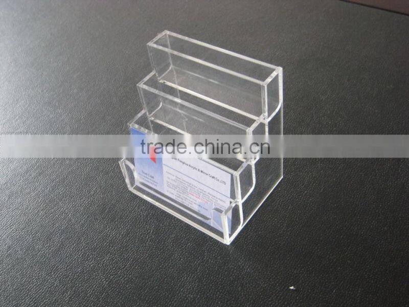 clear acrylic table desktop business card holder pocket business card holder