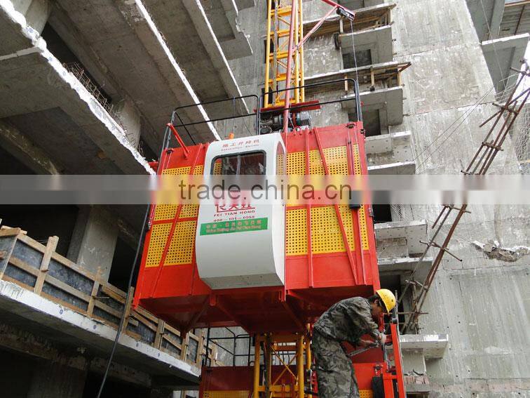 Anti fall safety device of construction building Passenger hoist lift elevator