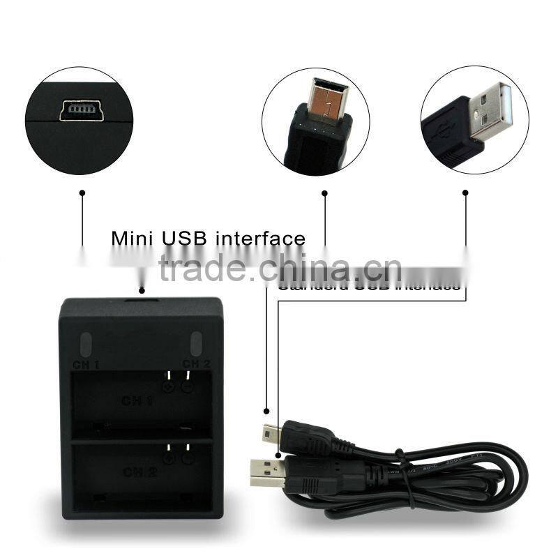 Smatree power Rapid Dual USB Battery Charger w/USB Cable for GoPro HD HERO3, HERO3+ camera