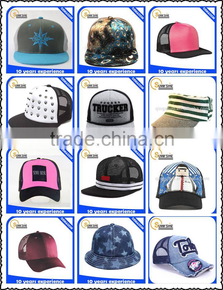 Wholesale 3D Embroidery 6 Panel Snapback Trucker Hat Custom Trucker Hat