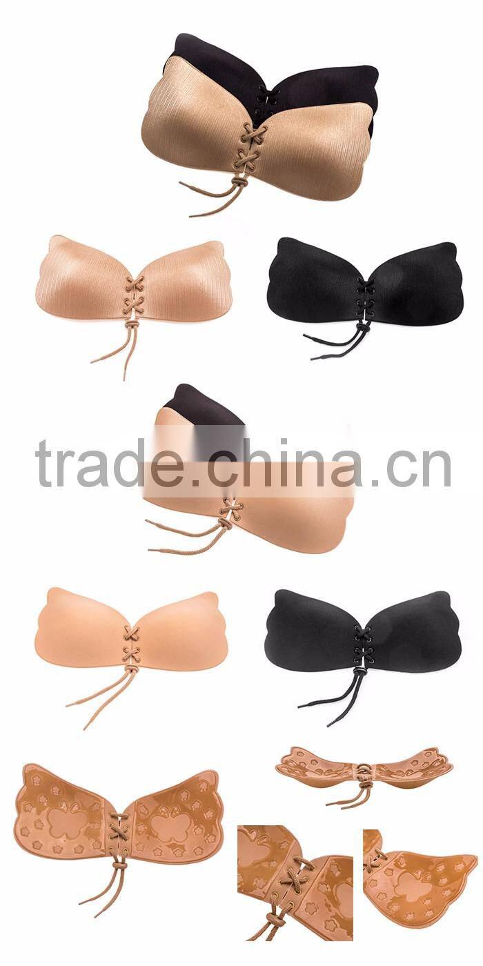 OEM Customized Cheap Latest Fashion Sexy Strapless Backless Silicone Bra